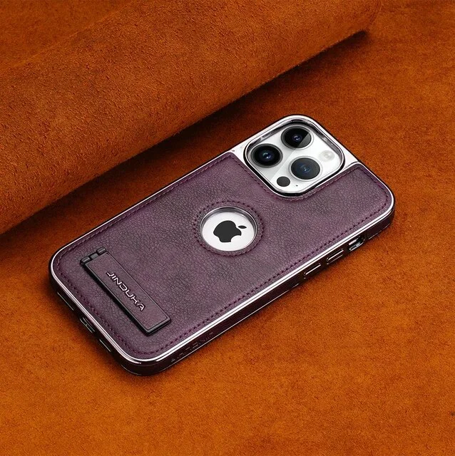 Чехол JDK для Apple iPhone 14 Pro Leather Black