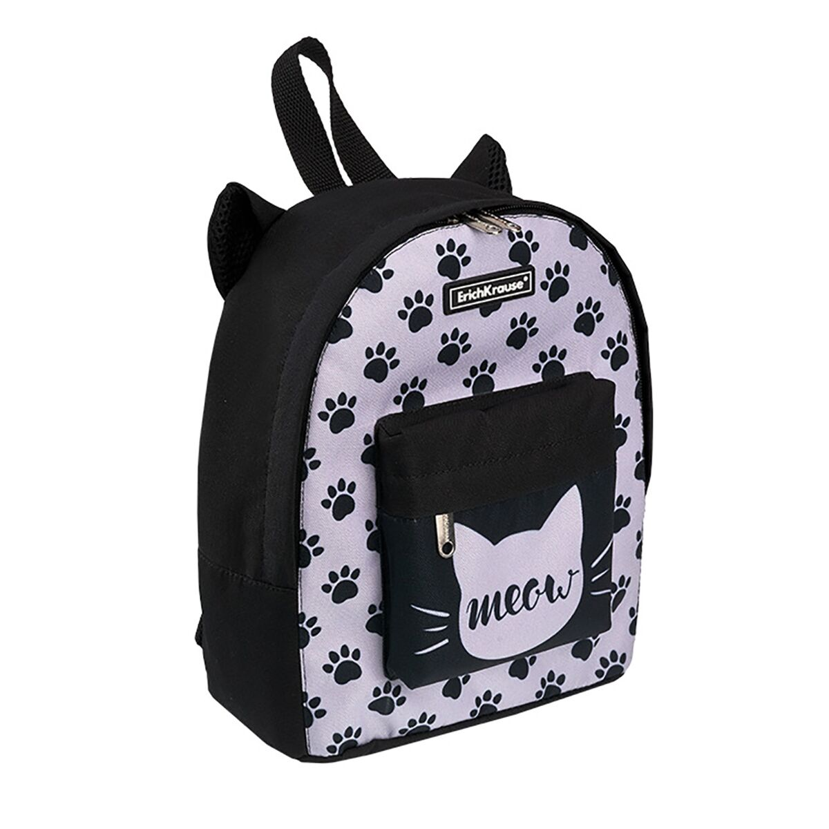 Рюкзак Erich Krause EasyLine Animals Meow черно-белый купить,NaN