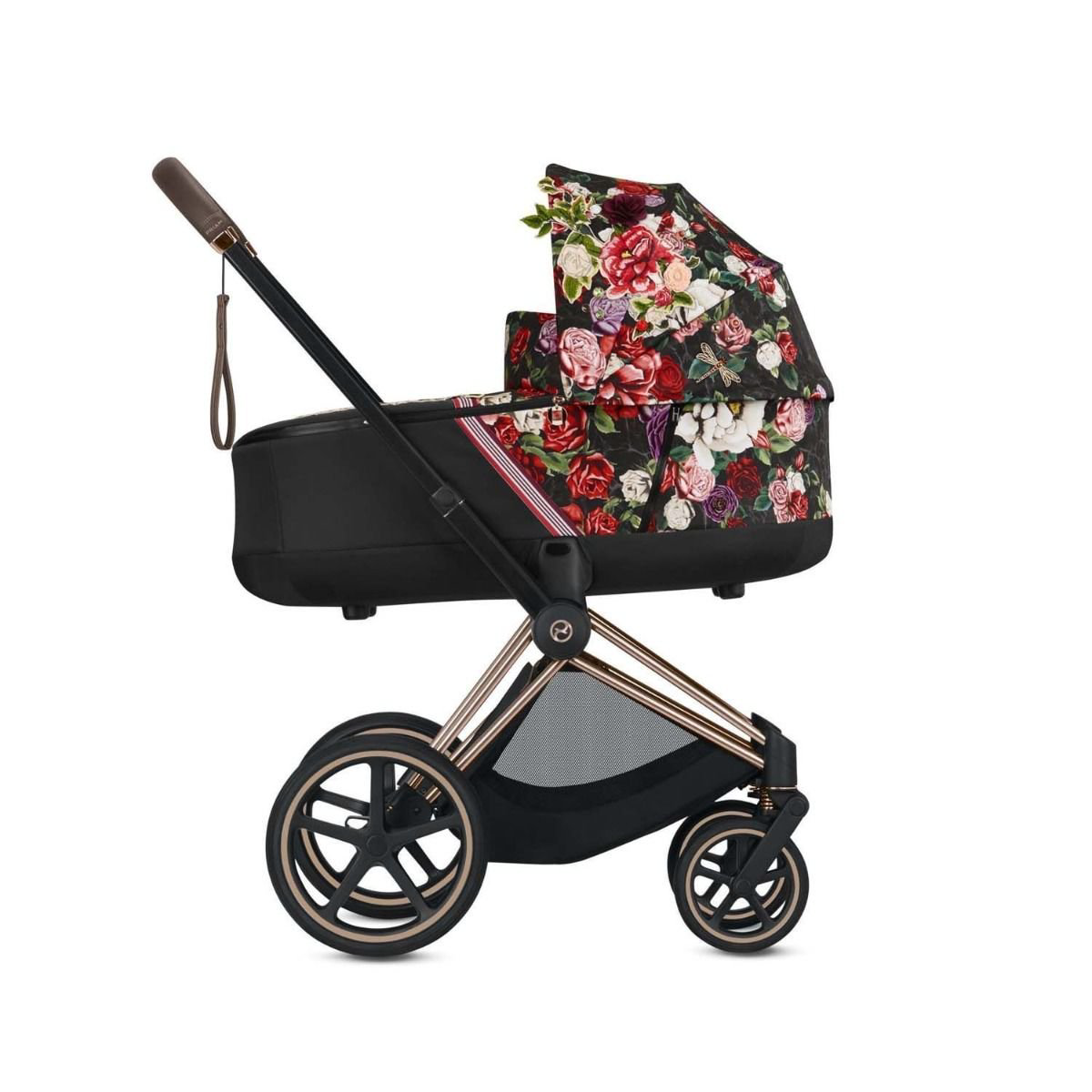 Коляска 2 в 1 Cybex Priam III FE Spring Blossom dark купить,NaN