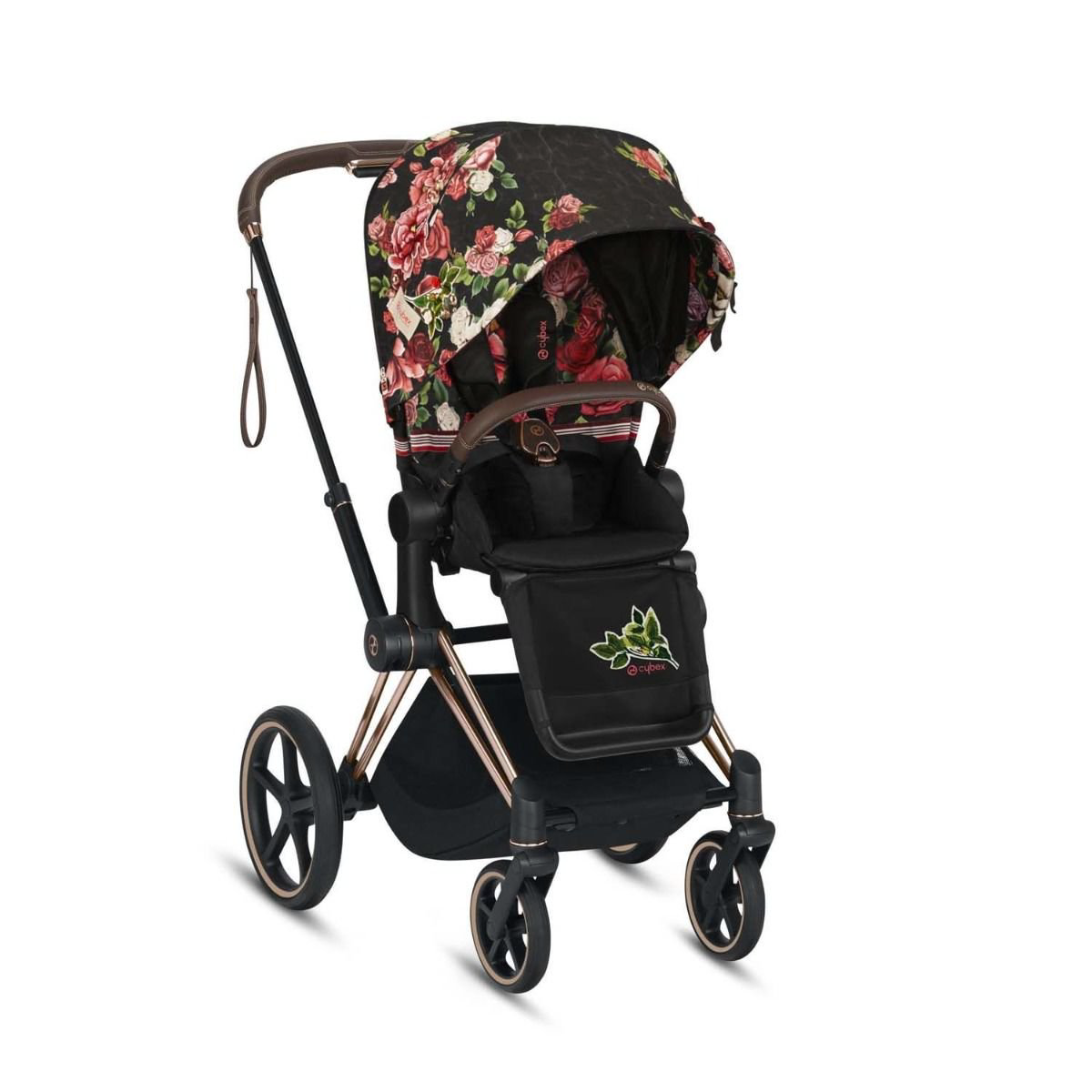 Коляска 2 в 1 Cybex Priam III FE Spring Blossom dark купить,NaN
