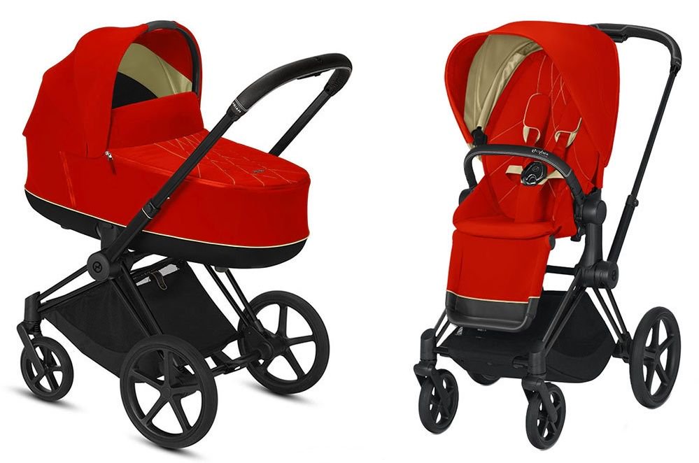 Коляска 2 в 1 Cybex Priam III Autumn Gold Orange купить,NaN