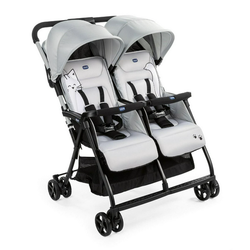 Коляска для двойни Chicco Ohlala Twin Silver Cat