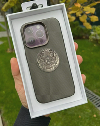 Чехол Marroke для Apple iPhone 14 Pro Max Qazaqstan Leather Black