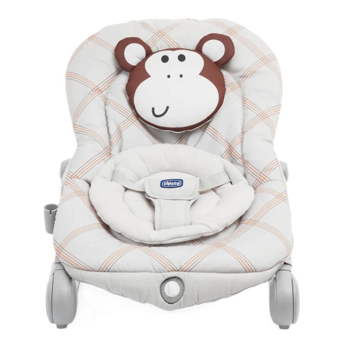 Кресло-качалка Chicco Balloon Monkey  серое купить,NaN
