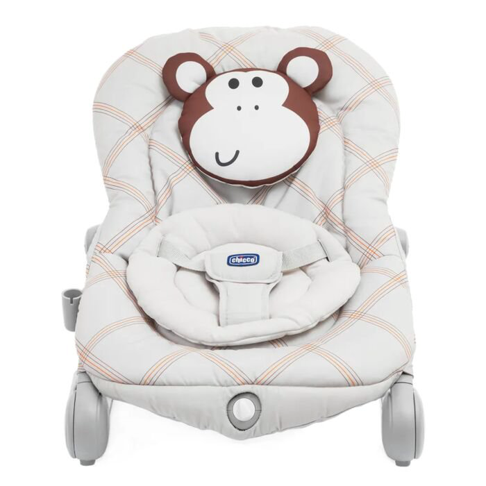 Кресло-качалка Chicco Balloon Monkey  серое купить,NaN