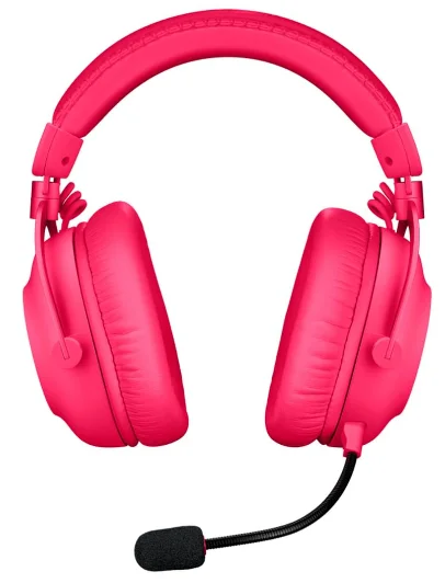 Наушники Logitech G Pro X 2 Lightspeed 981-001275 Magenta розовые