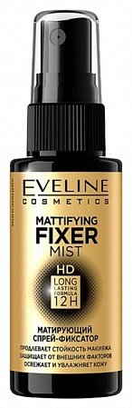 Eveline Cosmetics Mattifying Fixer Mist фиксатор макияжа для лица 50 мл купить,NaN