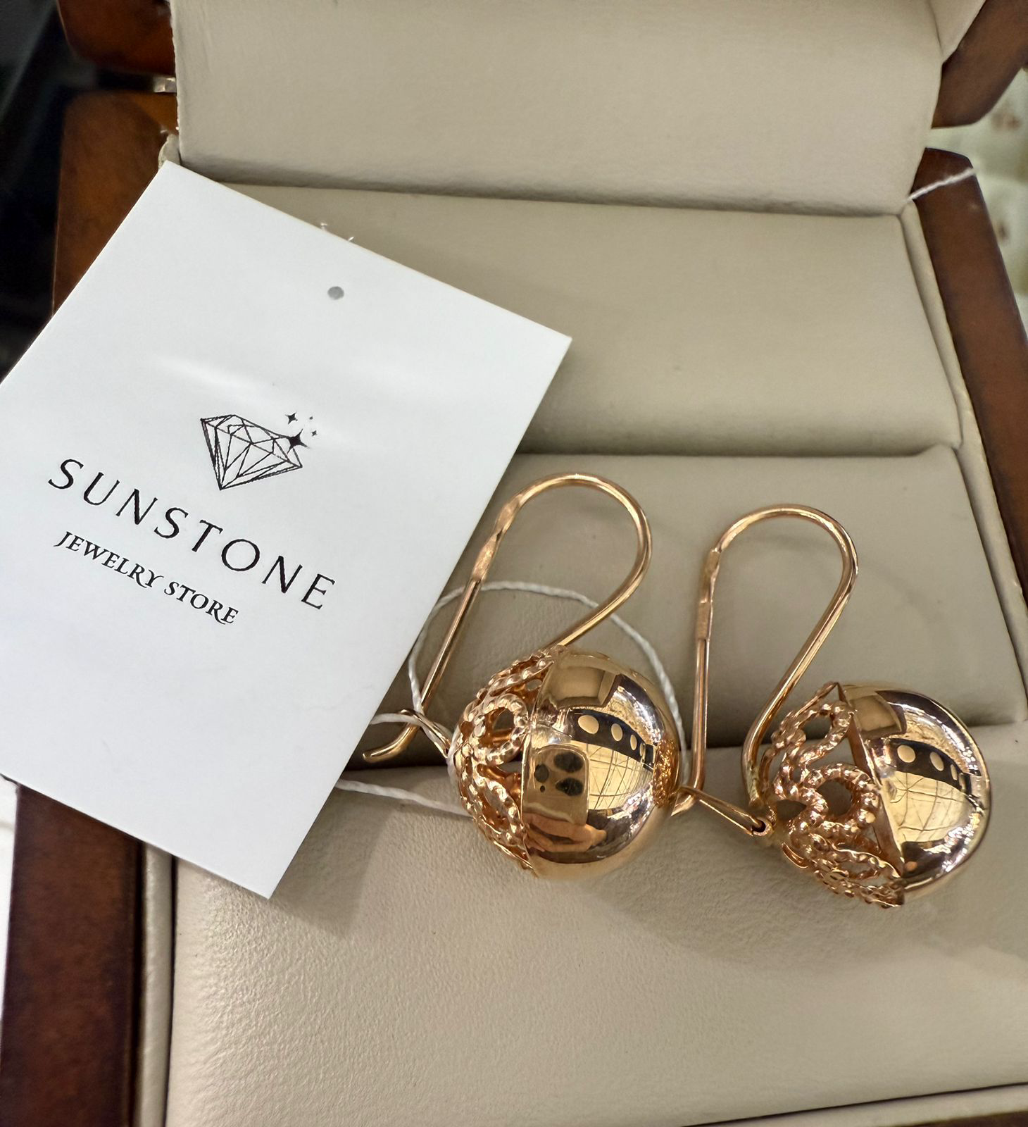 Серьги Sunstone S516 золото 2.3гр купить,215000