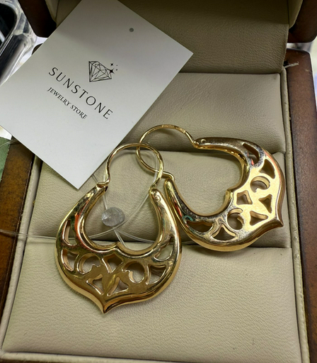 Серьги Sunstone S524 золото 3.5гр