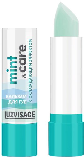 LUXVISAGE Care бальзам оттеночный для губ прозрачный Mint купить,1500