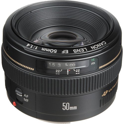 Фото объектив Canon EF 50mm f/1.4 USM черный купить,NaN