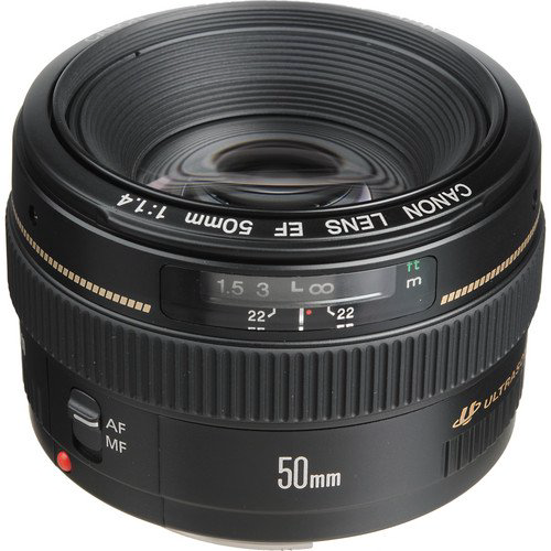 Фото объектив Canon EF 50mm f/1.4 USM черный купить,NaN