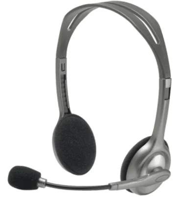 Наушники Logitech Corded Stereo Headset H110 981-000271 Grey Silver  купить,NaN