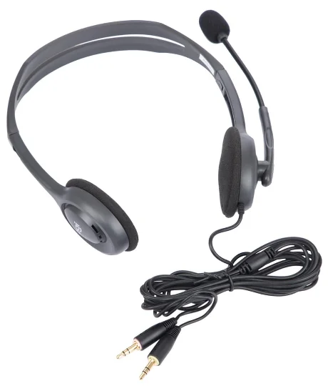 Наушники Logitech Corded Stereo Headset H110 981-000271 Grey Silver  купить,NaN