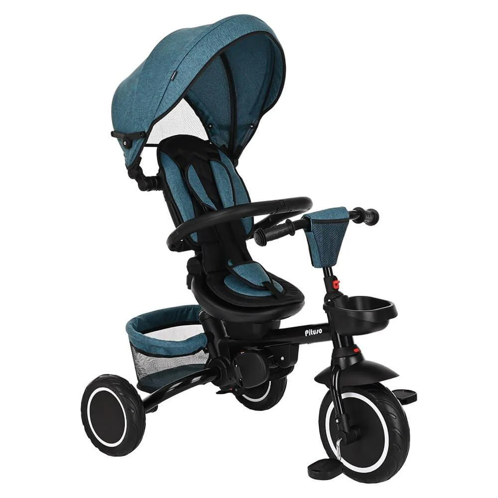 Велосипед детский Pituso Elite Teal Blue 10" - 8" сине-зеленый купить,0
