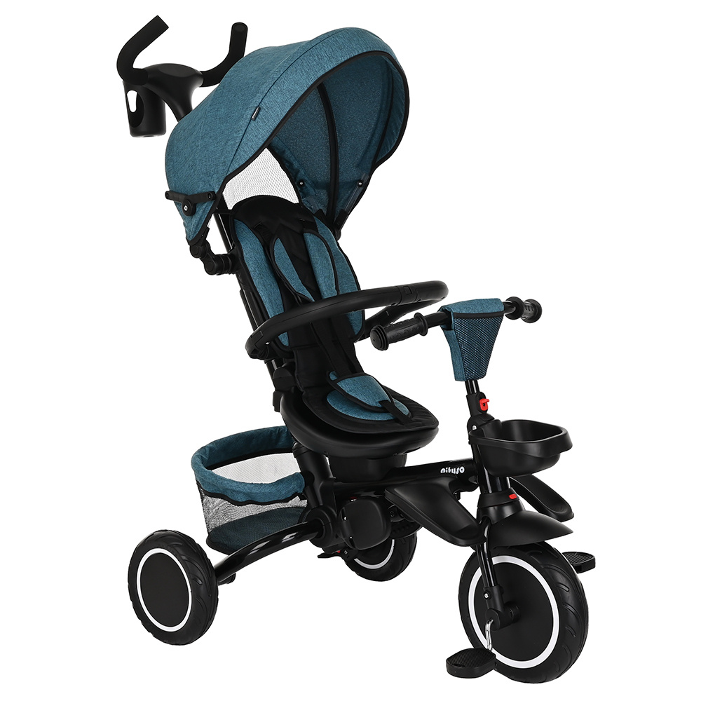 Велосипед детский Pituso Elite Teal Blue 10" - 8" сине-зеленый