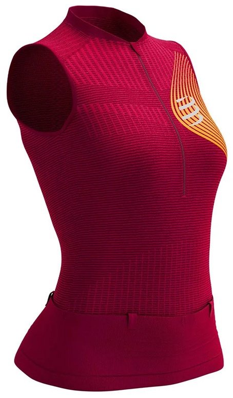 Футболка Compressport бордовый