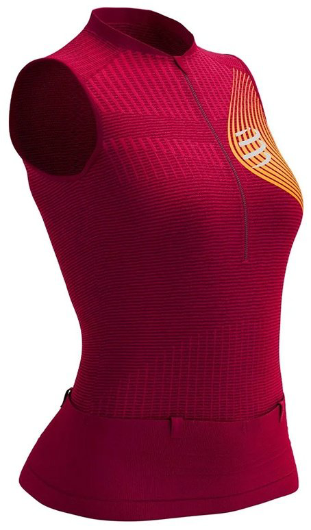 Футболка Compressport бордовый