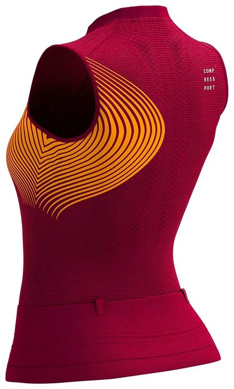 Футболка Compressport бордовый