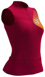 Футболка Compressport бордовый