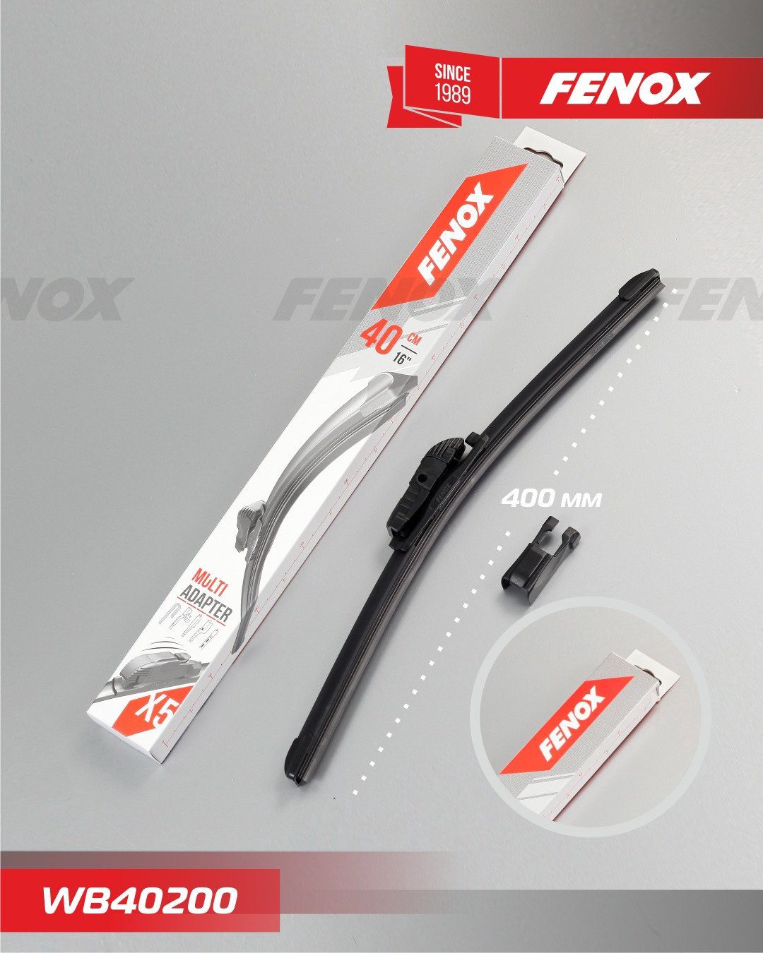 Щетка бескаркасная FENOX WB40200 400 мм, 1 шт купить,NaN