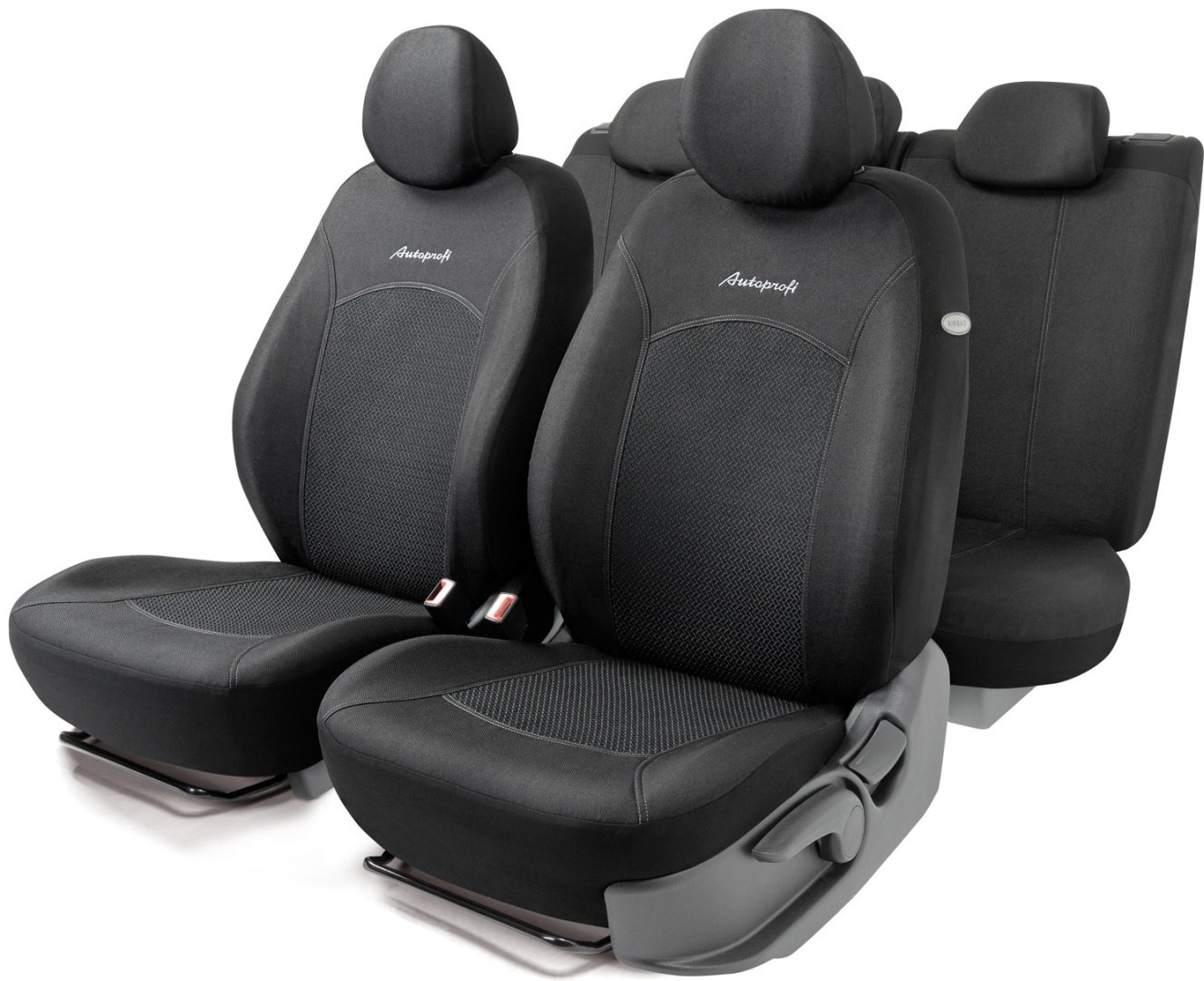 AUTOPROFI чехлы универсальные Jacqard JAC-1102 Attache черный купить,NaN