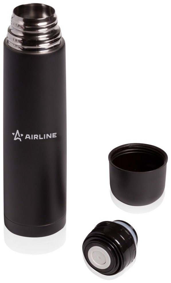 Классический термос AIRLINE IT04 1 л черный купить,NaN