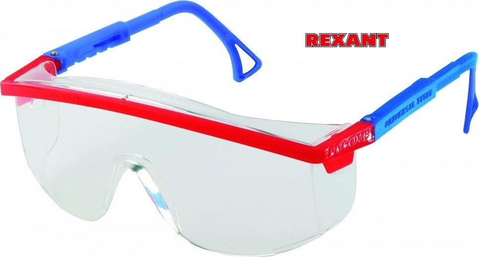 REXANT очки открытые 090905 REXANT синий, красный, белый
