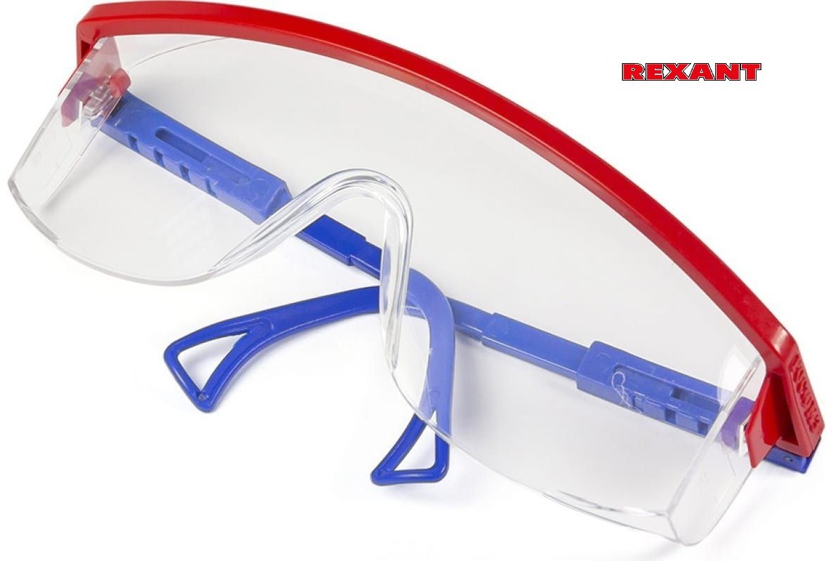 REXANT очки открытые 090905 REXANT синий, красный, белый