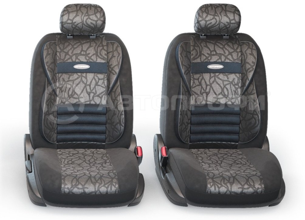 AUTOPROFI чехлы универсальные Comfort Combo CMB-1105 Anthracite черный-серый