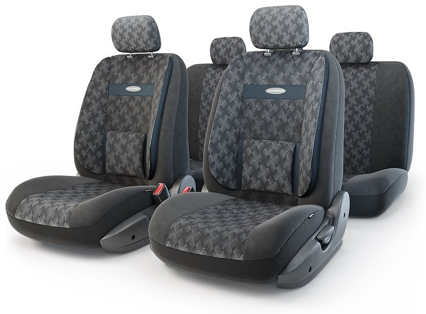 AUTOPROFI чехлы универсальные COM-1105 Diamond черный, серый купить,NaN