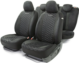 AUTOPROFI чехлы универсальные Alcantara ALC-1505 BK/GY черный, серый