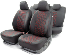 AUTOPROFI чехлы универсальные Verona VER-1505 BK/RD черный,красный