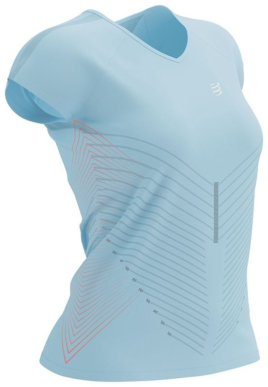 Футболка Compressport AW00094B голубой S купить,NaN