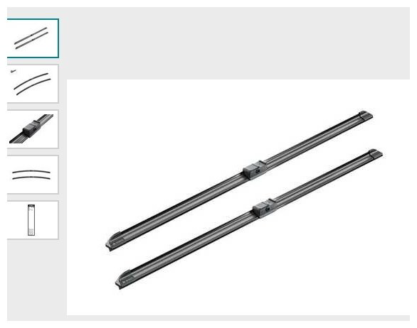 Щетка бескаркасная Bosch 3 397 005 046 680 мм, 2 шт купить,NaN