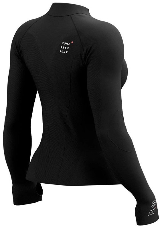 Лонгслив Compressport черный купить,NaN