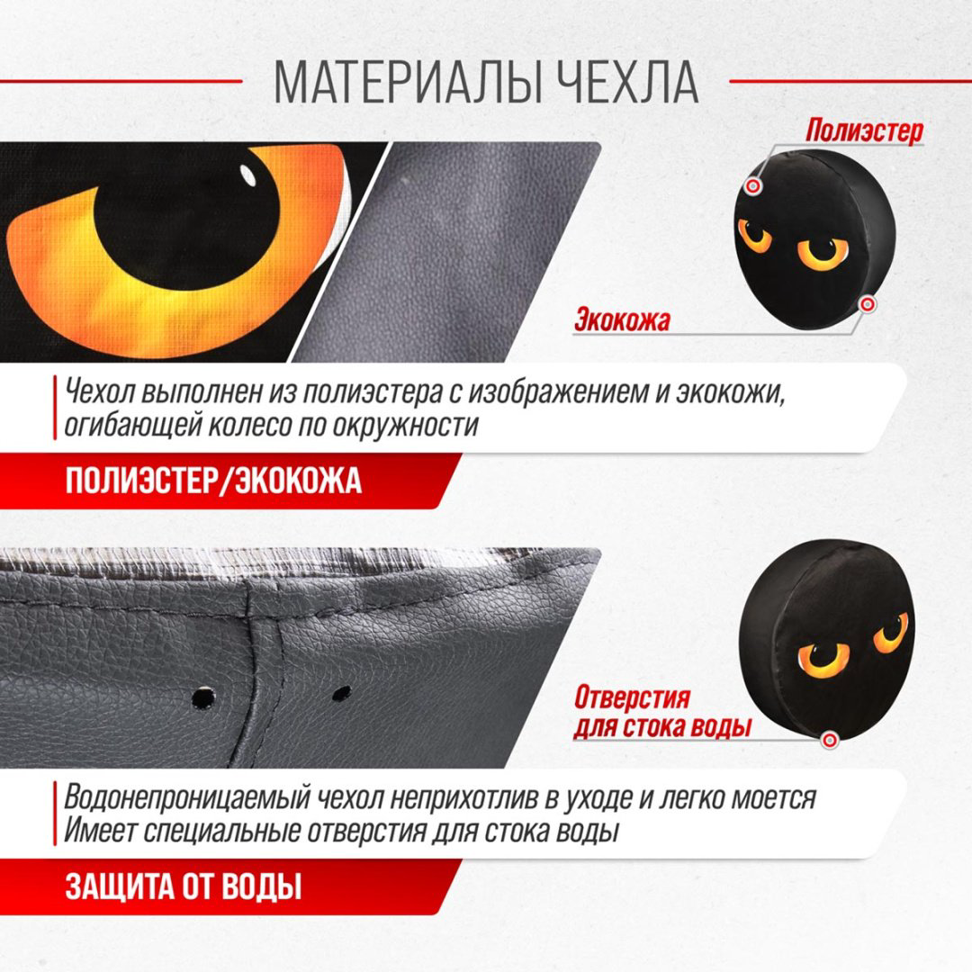 Skyway чехлы для шин S06301089 L черный купить,NaN