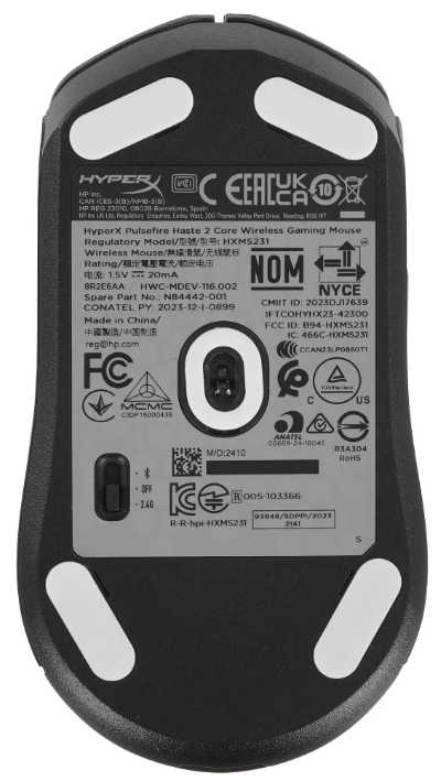 Мышь HyperX Pulsefire Haste 2 Core Wireless черный