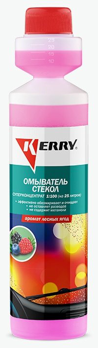 Жидкость для стеклоомывателя KERRY Омыватель стекол +5С 0.2 л купить,NaN