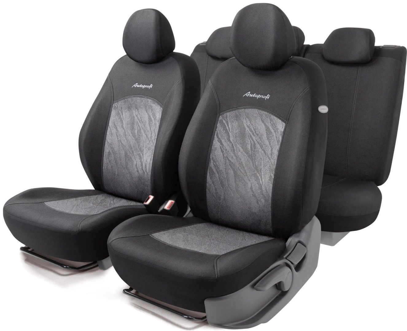 AUTOPROFI чехлы универсальные Jacqard JAC-1102 Anthracite черный,серый