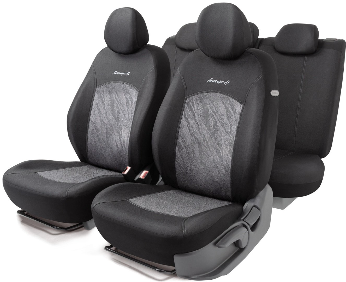 AUTOPROFI чехлы универсальные Jacqard JAC-1102 Anthracite черный,серый
