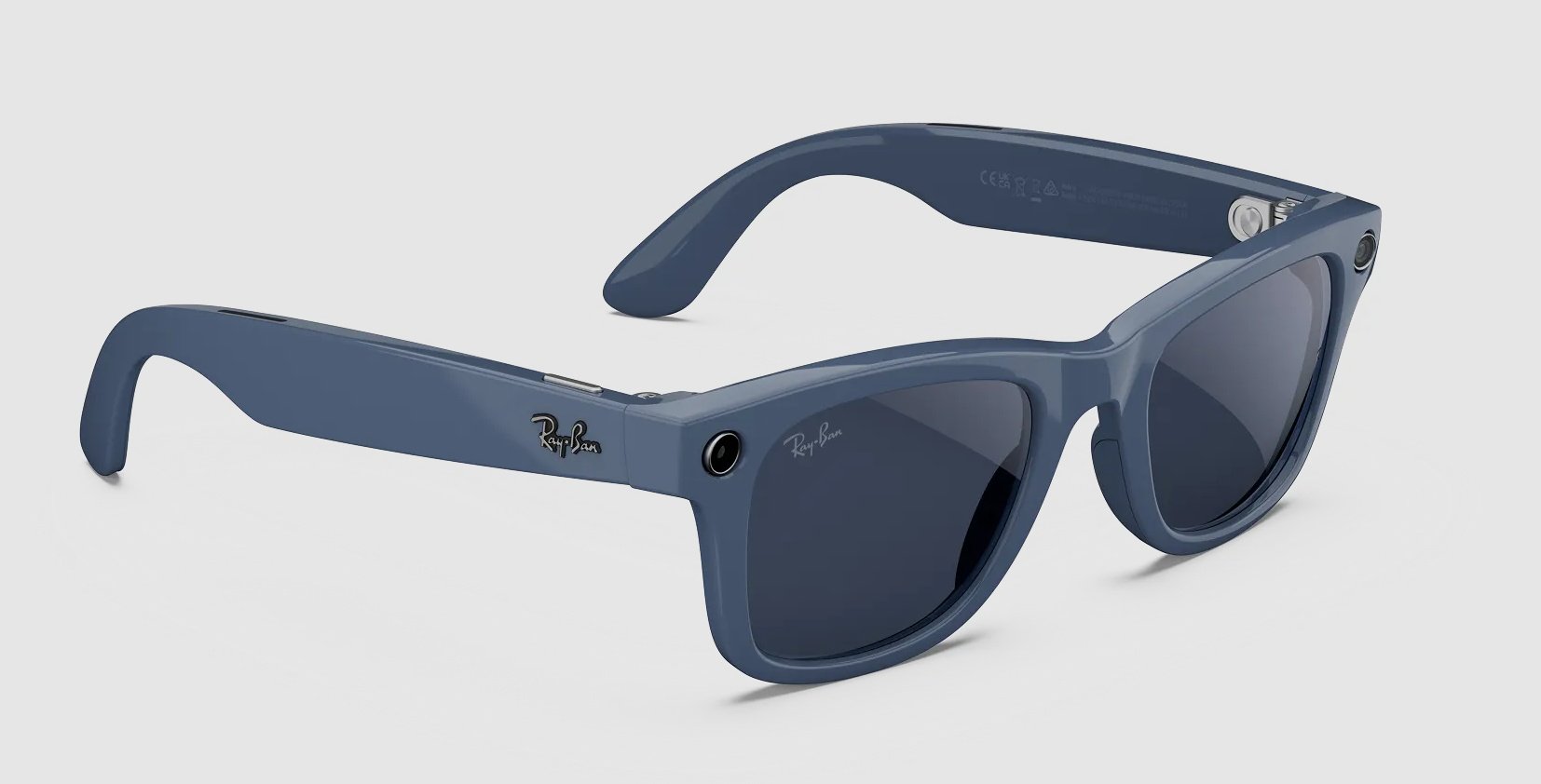 Смарт-очки Ray-Ban META WAYFARER (Gen 2) Shiny Cosmic Blue/Clear to Sapphire Transitions Large синий