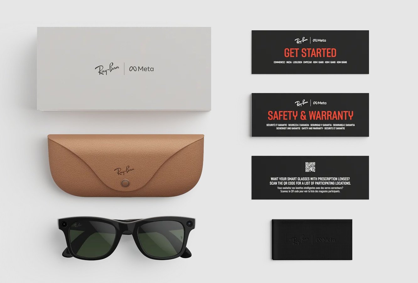 Смарт-очки Ray-Ban META WAYFARER (Gen 2) Clear/Graphite Green Transitions RW4012 601/1M 53-22 черный