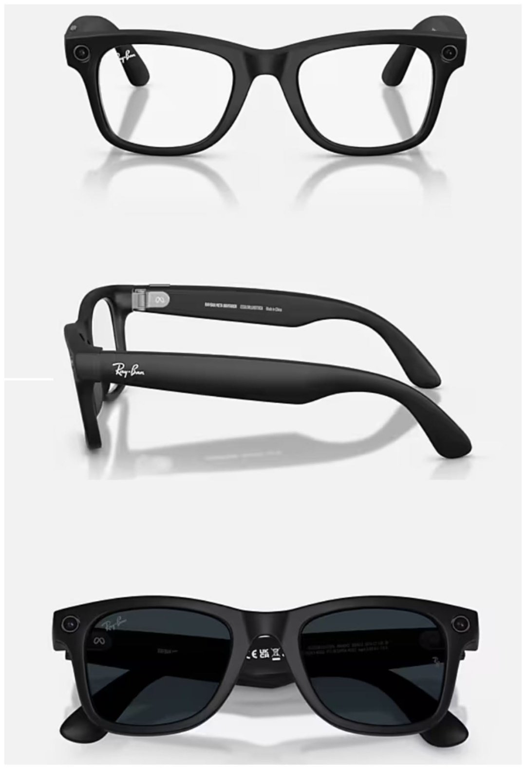 Смарт-очки Meta WAYFARER (Gen 2) Clear/Grey Transitions RW4012 черный купить,NaN