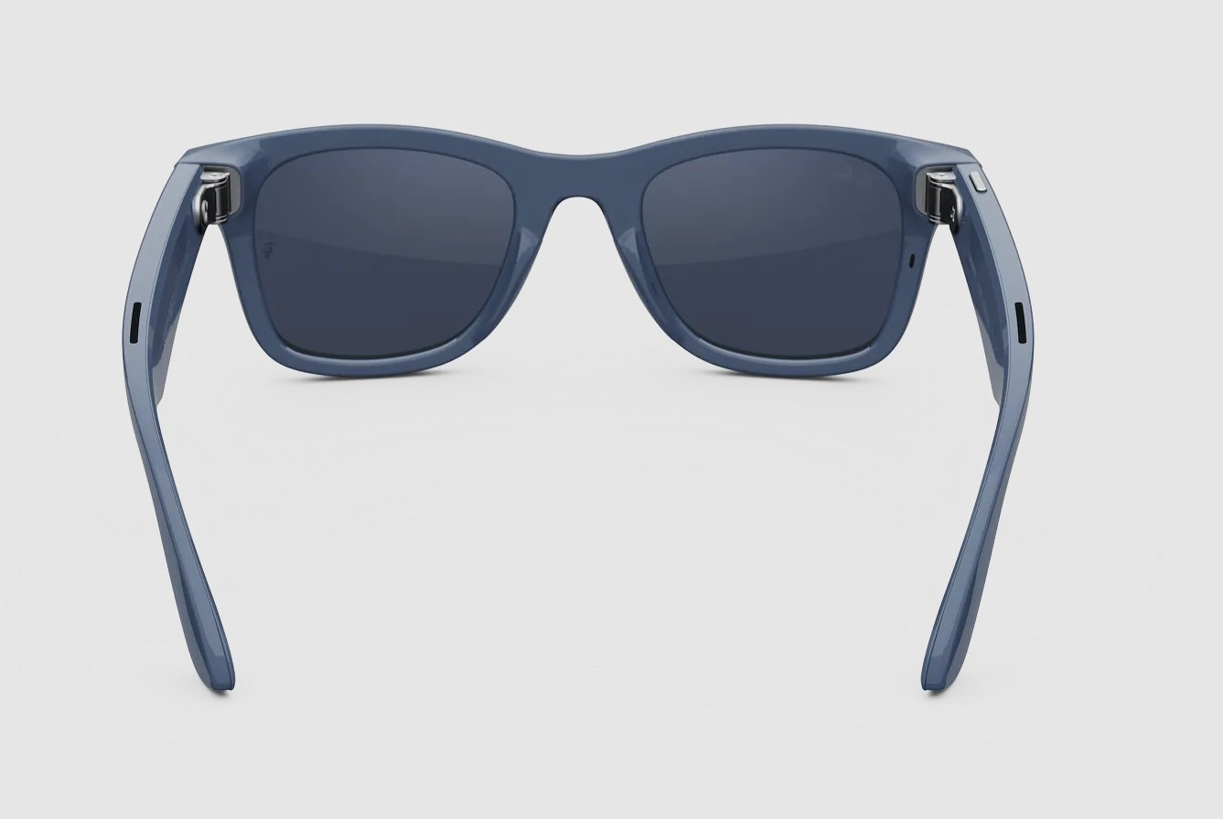 Смарт-очки Ray-Ban META WAYFARER (Gen 2) Shiny Cosmic Blue/Clear to Sapphire Transitions Large синий