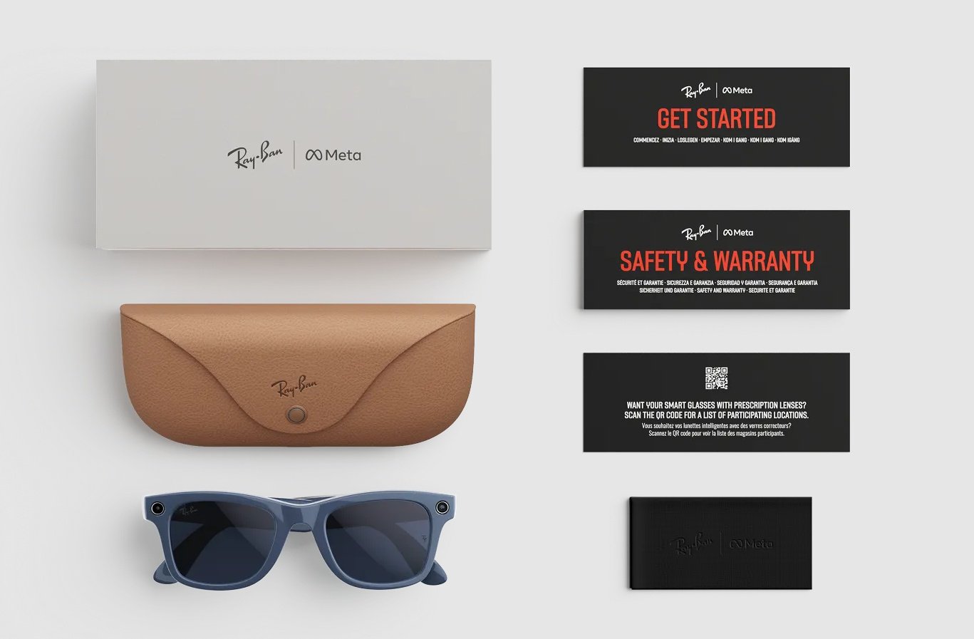 Смарт-очки Ray-Ban META WAYFARER (Gen 2) Shiny Cosmic Blue/Clear to Sapphire Transitions Large синий