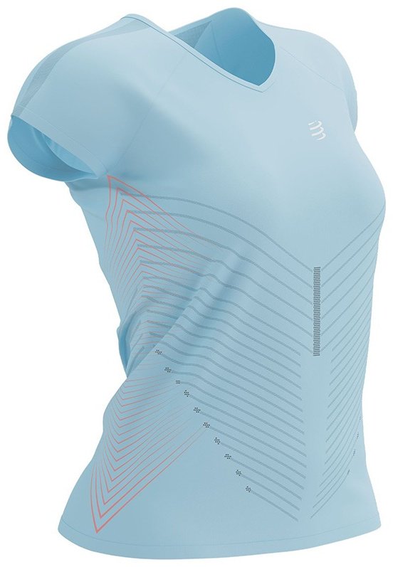 Футболка Compressport AW00094B голубой 40-42 купить,NaN