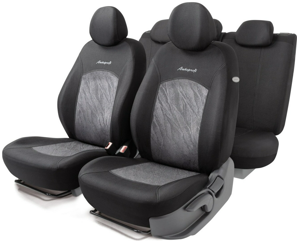 AUTOPROFI чехлы универсальные Jacqard JAC-1102 Anthracite черный,серый
