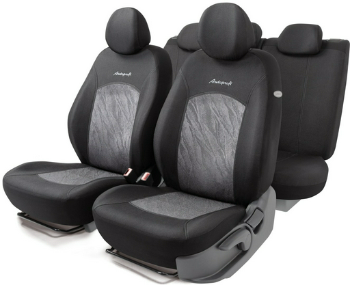 AUTOPROFI чехлы универсальные Jacqard JAC-1102 Anthracite черный,серый