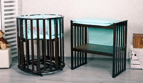 Кроватка - трансформер Incanto Gio Deluxe 8 в 1 шоколад купить,NaN